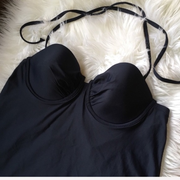 NWT J. Crew Navy Underwire Halter Tankini Top 6 - Picture 2 of 8